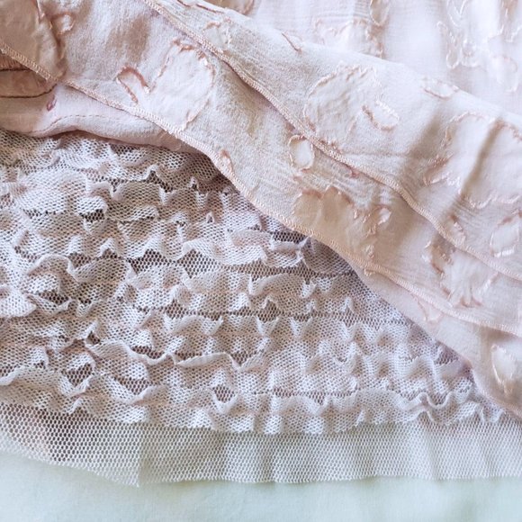 NWOT BCBGMaxAzria Runway Pink Silk Chiffon Dress - Picture 6 of 8